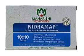 Нідрамап, Nidramap 100tab — розроблений для розв'язання проблем зі сном, зменшення занепокоєння й балансу емоцій