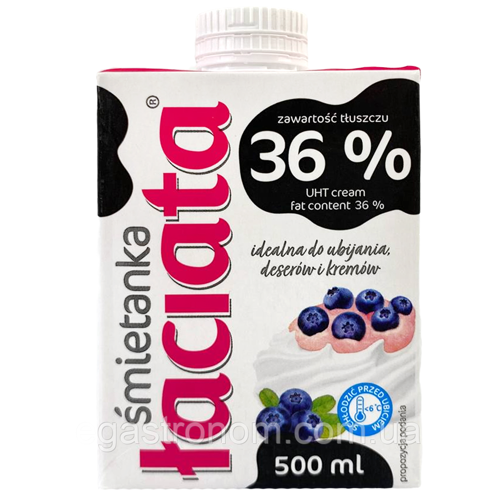 Вершки 36% Лаціата Laciata 500ml 8шт/ящ (Код: 00-00012263)