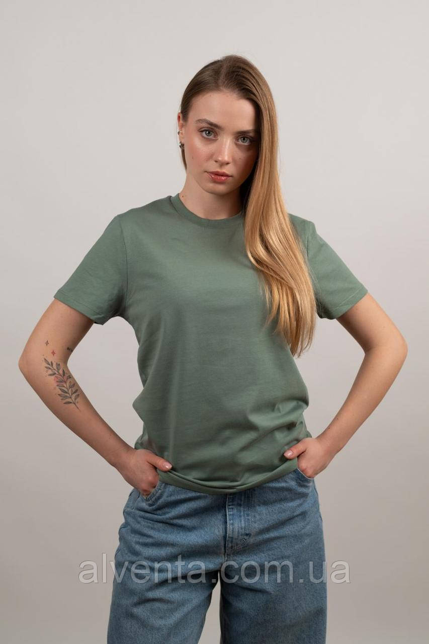 Футболка Унісекс Зелений Мох (Organic Cotton)