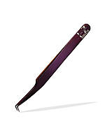 Пінцет Lash Zone 90° фіолетовий 5 мм