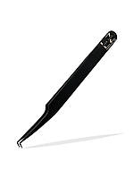 Пінцет Lash Zone 90° чорний 2 мм