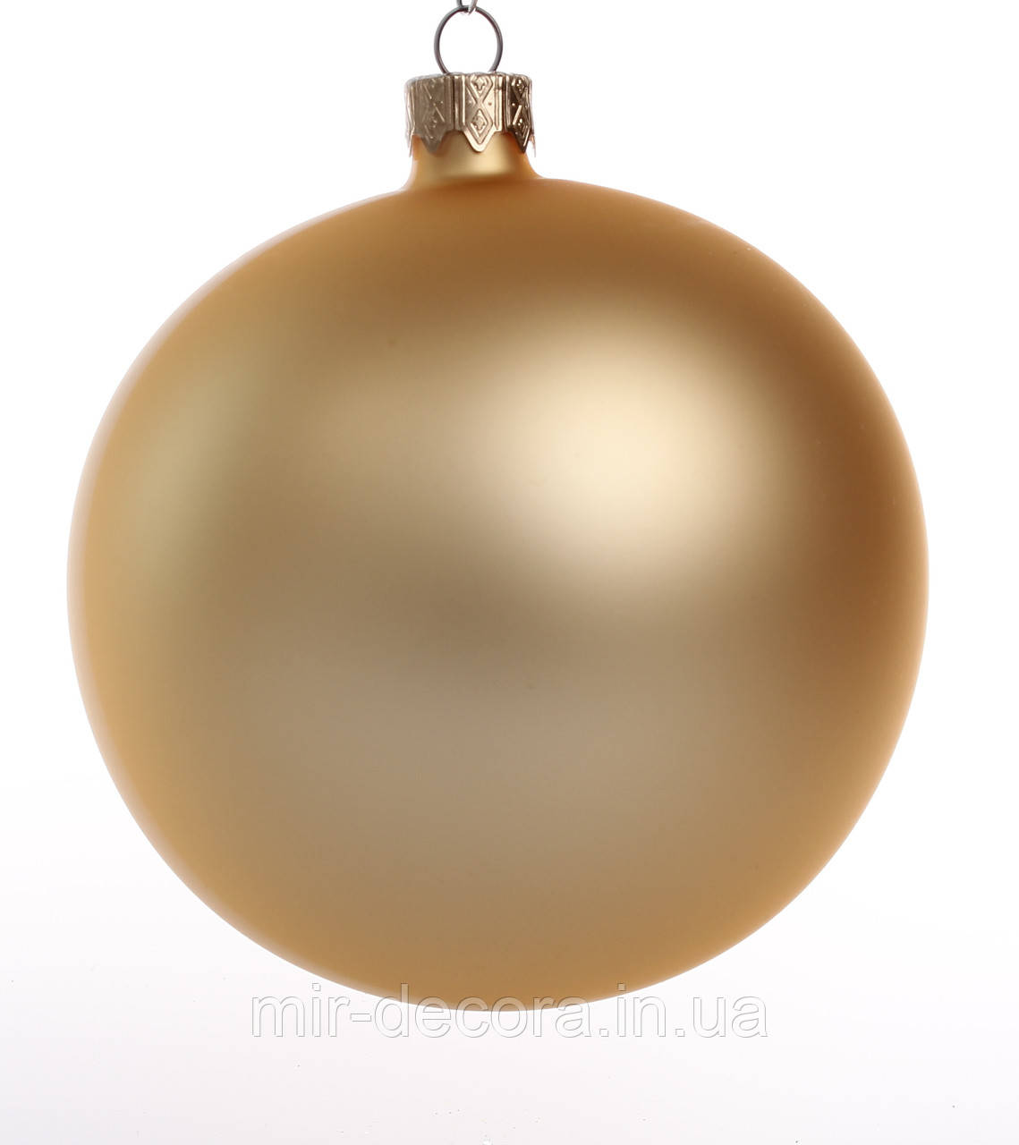 Новогодний шар 100 мм "Золото", фото 1