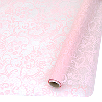 Плівка (калька) матова в рулоні "Мереживо Lt Pink", 65 см х 8 м