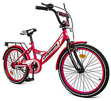 Велосипед дитячий 2-колісний 20" Like2bike Sky 242001, рожеве, ручне гальмо