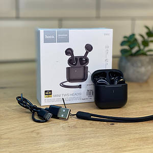 Бездротові навушники Bluetooth AirPods Hoco EW53, чорні блютуз навушники, чорні