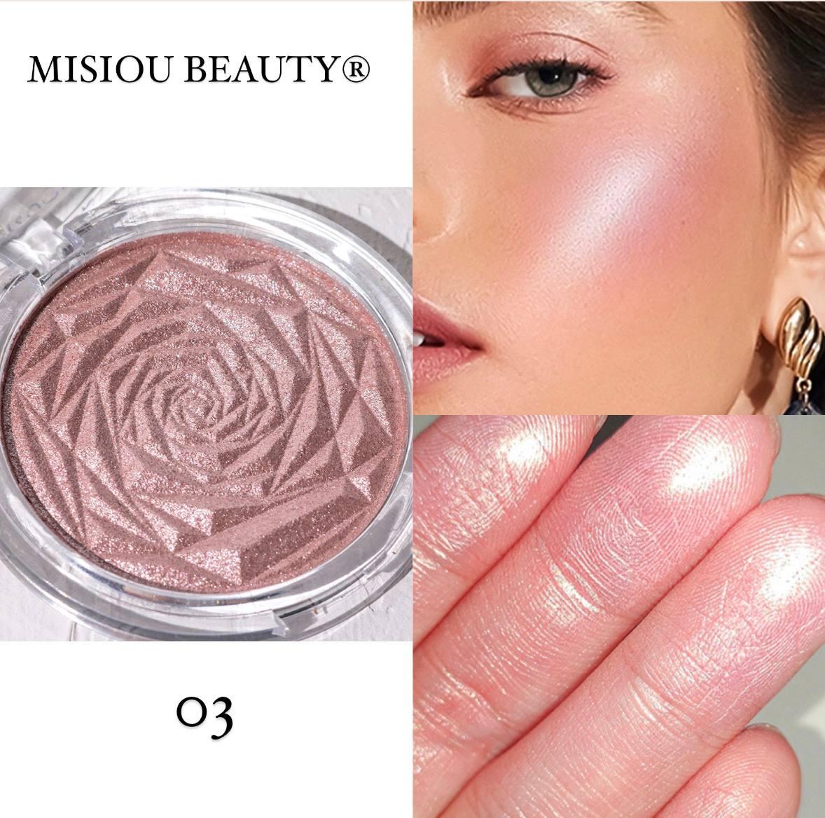 Рум'яна для обличчя у вигляді троянди Misiou Beauty, 03, фото 1