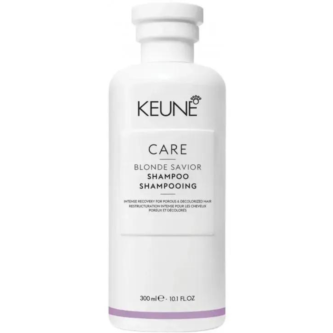 Шампунь безсульфатний для зміцнення знебарвленого волосся Keune Care Blonde Savior Shampoo 300 мл, фото 1
