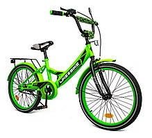 Велосипед дитячий 2-колісний 20" Like2bike Sky 242003, зелений, ручне гальмо