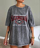 Жіноча футболка в стилі оверсайз, фото 3