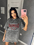 Жіноча футболка в стилі оверсайз, фото 4
