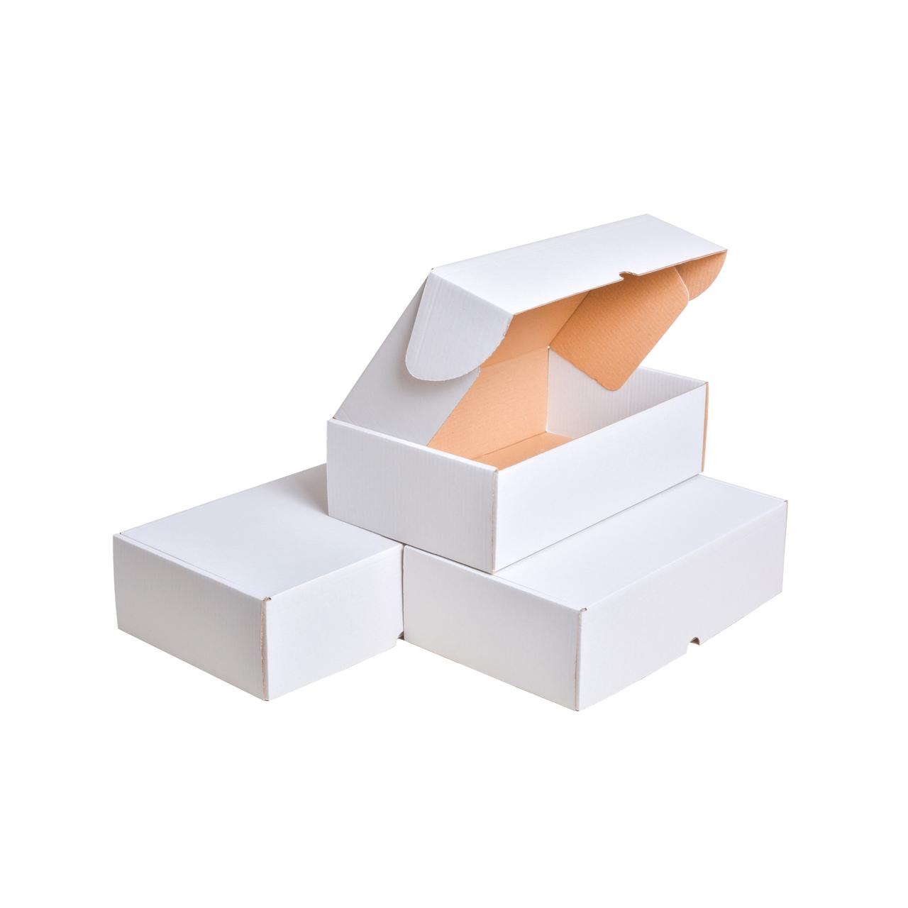 Картонні коробки 300*180*86 білі, фото 1