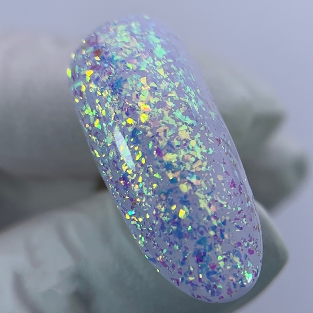 Гель з пластівцями Nails Of The Day NOTD Ariel Builder Gel No01, 15 г малиново-золотисто-зелені