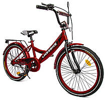 Велосипед дитячий 2-колісний 20" Like2bike Sky 242004, червоне, ручне гальмо