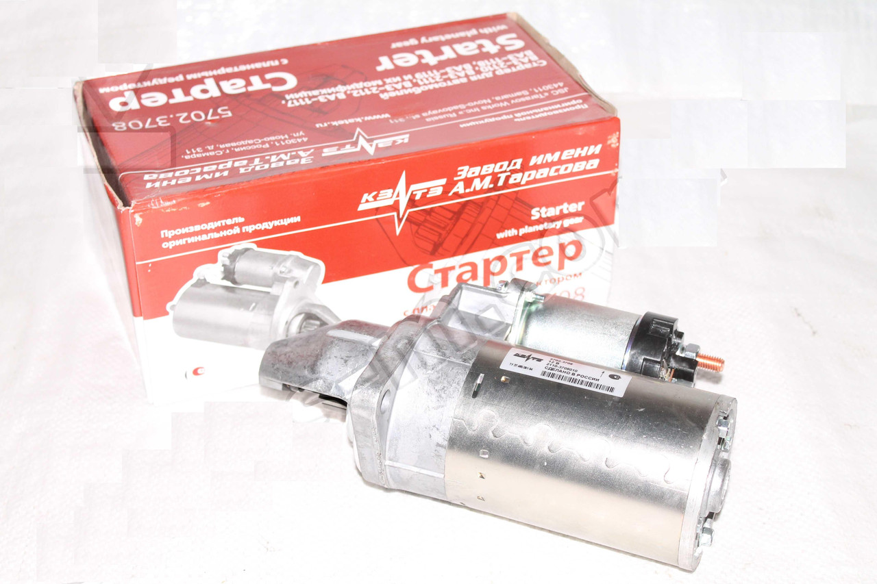 Стартер ВАЗ 2110, 2112, 2111, 1118 кріплення на 2 шпильки (на постійних магнітах) (пр-во ЗИТ, КАТЭК р. Самара), фото 1