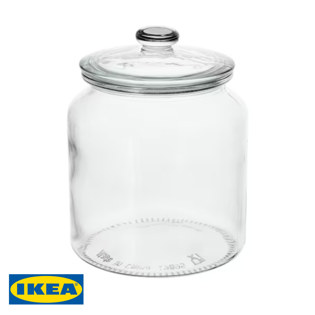 Банка з кришкою IKEA VARDAGEN 1,9 л Скляна 002.919.28