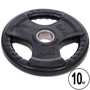 Диски прогумовані для штанги Record 10 кг 52 мм для силових тренувань