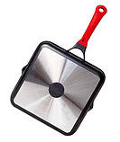 Квадратна сковорода гриль BIOL Modern 28x28 см, фото 4