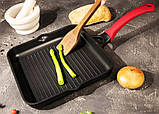 Квадратна сковорода гриль BIOL Modern 28x28 см, фото 7