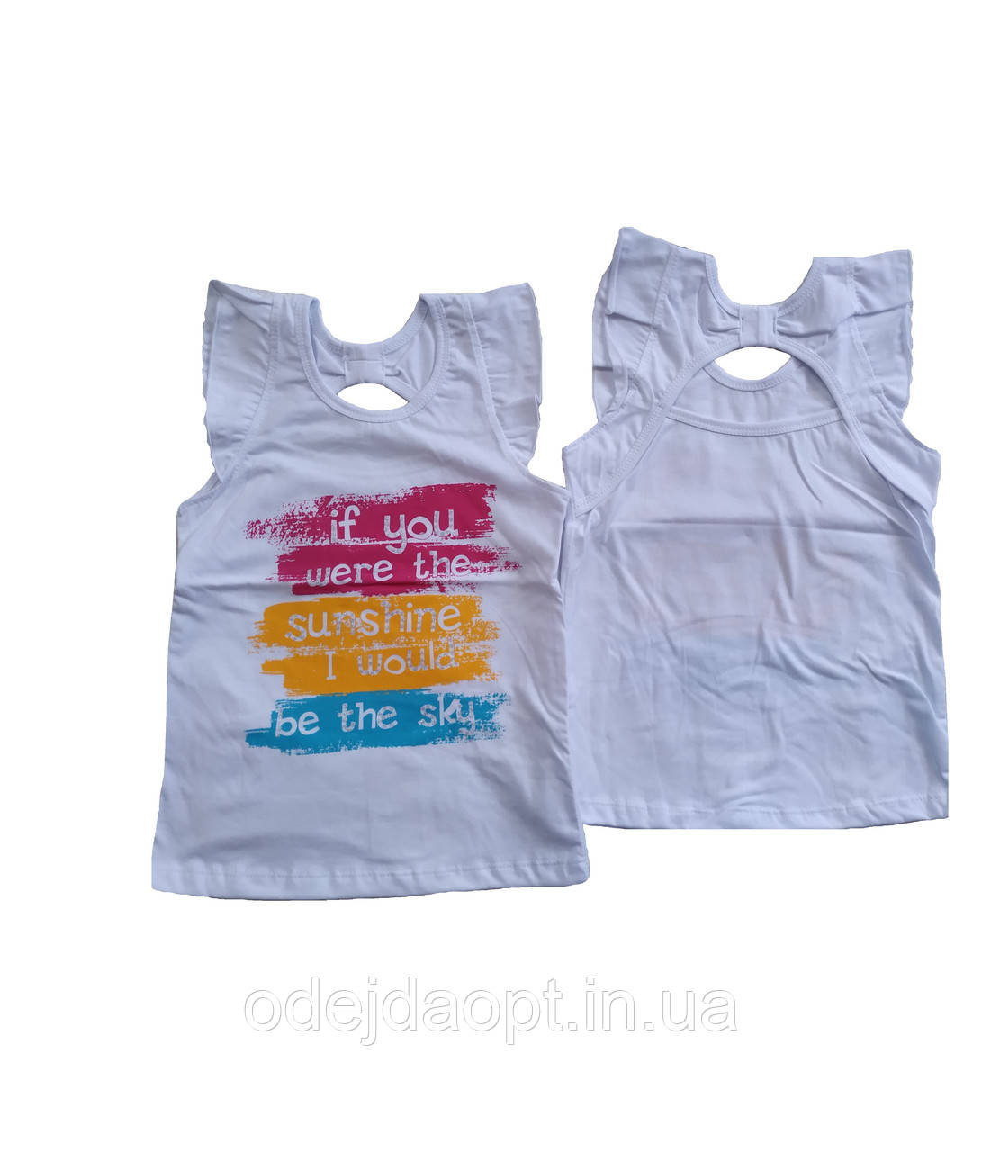 Майка безрукавка для дівчинки від 5 до 9 років