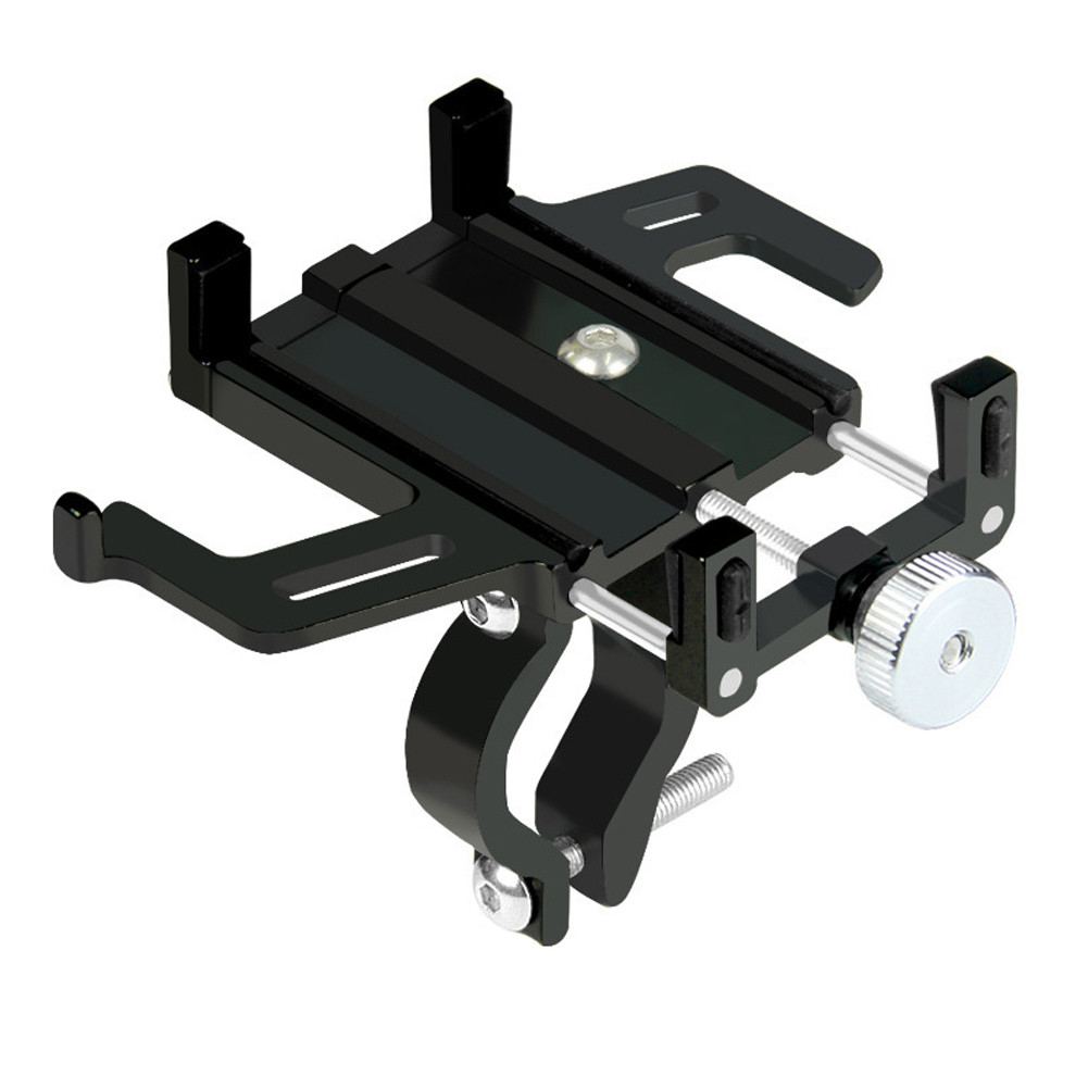 Кріплення на кермо для телефона Green Cycle GPH-004 алюмін. із силіконовими вставками, чорне