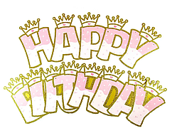 Гірлянда паперова "Happy Birthday" Корона