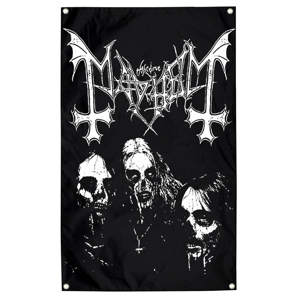 Прапор sfc-039 Mayhem (logo with band)