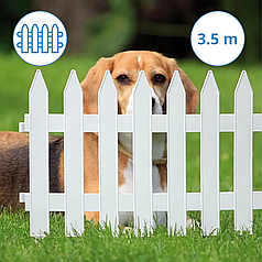 Пластикові паркани для клумби Prosperplast GARDEN CLASSIC біле 3.5м Паркан пластиковий