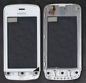 Сенсор Nokia C5-03/C5-06 з рамкою білий