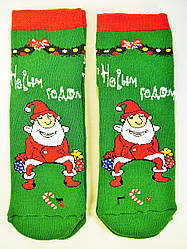 Женски носки новогодние на подарок махровые под елку