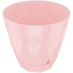 Квітковий горщик із внутрішнім зливом для води 3 л VIOLET HOUSE 0199 PRIZMA PINK