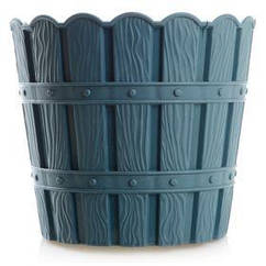 Квітковий горщик із дренажем 3 л VIOLET HOUSE 1046 BAMBOO BLUE