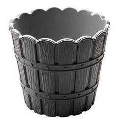Квітковий горщик із внутрішньою вставкою 3 л VIOLET HOUSE 0983 BAMBOO SMART GREY