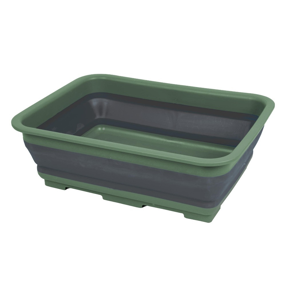 Таз складаний силіконовий туристичний Bo-Camp Washing Bowl Collapsible 7L Grey/Green
