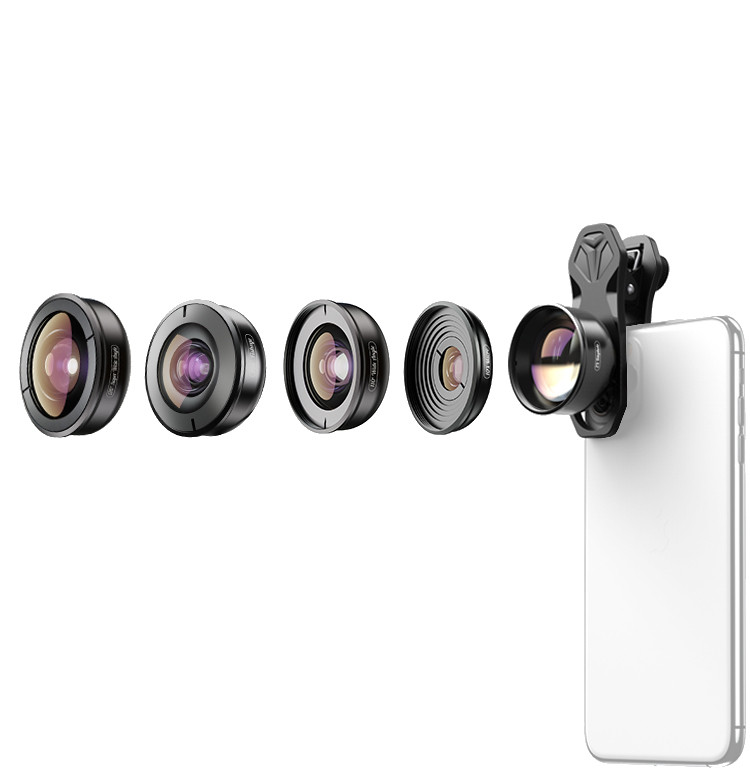 Набір об'єктивів для телефону 5в1 Apexel APL-HB5, фото 1