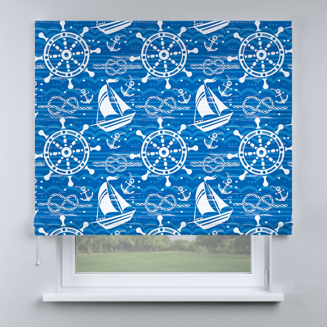 Римська штора з фотодруком Морські принти, фото 1