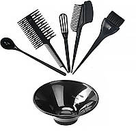 Набір інструментів для фарбування 6в1 у сумочці, професійний набір для фарбування мелірування волосся