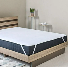 Наматрасник 180х200 см водовідштовхувальний на гумці в кутах на ліжко, наматрацник-чохол 180 200
