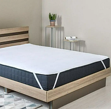 Наматрацник водонепроникний 140х200 водовідштовхувальний на гумці в кутах на ліжко, наматрацник 140 200