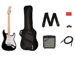 Гітарний набір SQUIER SONIC STRATOCASTER PACK MN BLACK