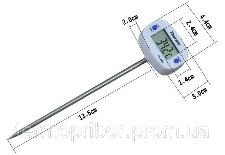 Цифровой кухонный термометр щуп игла зонд ТА-288 - фото 2 - id-p417173523