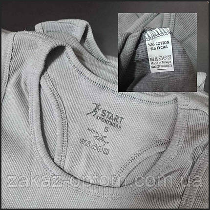 Майка-борцовка чоловіча оптом (S-XL) Туреччина-122576, фото 3