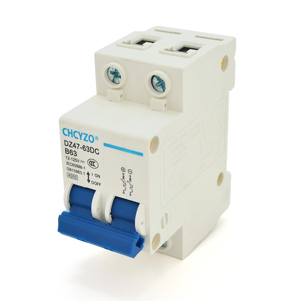 Автоматичний вимикач Voltronic YT-DC63A-2P, B63, 12-125V