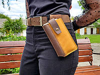 Шкіряний чохол для телефону з петлею на ремінь/ Поясний чохол для телефонів iPhone/ Samsung/ Xiaomi за індивідуальними розмірами