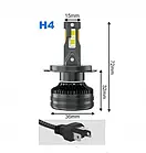 H4 LED CSP 7750 CANBUS лампа 2 шт. ближній-дальний світ головна фара