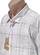 Теніска чоловіча великого розміру Nens vk-0001 класична в клітку, натуральна чоловіча сорочка льон стильна, фото 7