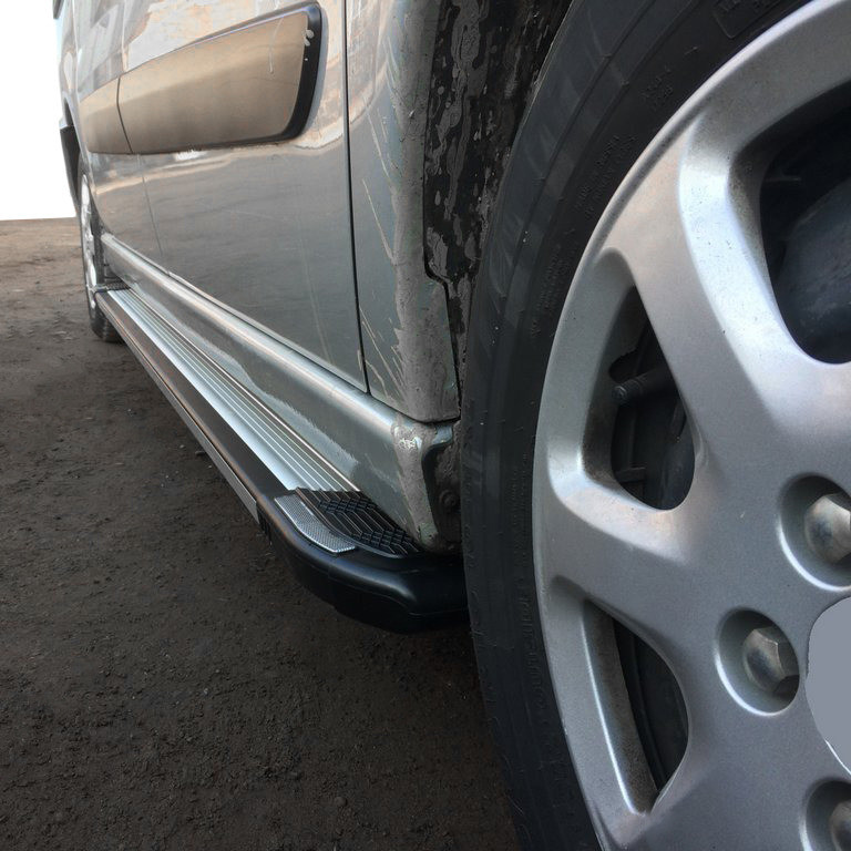 Бокові пороги Rainbow (2 шт., Алюміній) Коротка база для Fiat Scudo 2007-2015 рр