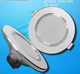 Білі теплі LED світлодіодні стельові світильники 18 Вт 220 В врізні точкові, фото 5