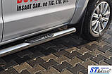 Бічні труби (2 шт., нерж) 70мм для Volkswagen Amarok 2010-2022 рр, фото 5