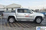 Бічні труби (2 шт., нерж) 70мм для Volkswagen Amarok 2010-2022 рр, фото 7