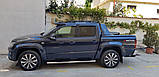 Бічні труби (2 шт., нерж) 70мм для Volkswagen Amarok 2010-2022 рр, фото 9